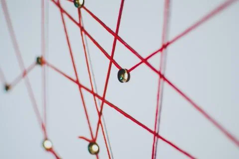 Background. Abstract concept (idea) of network, social media, internet Stock Photos