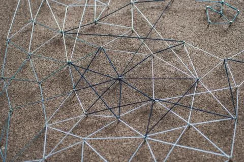 Background. Abstract concept (idea) of network, social media, internet, teamw Stock Photos