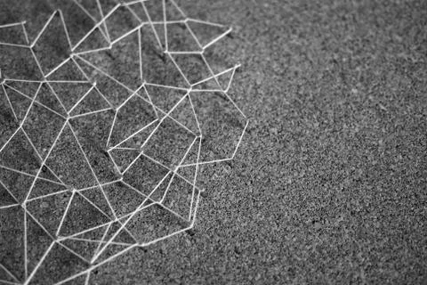 Background. Abstract concept (idea) of network, social media, internet, team Foto stock