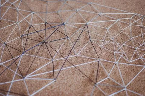 Background. Abstract concept (idea) of network, social media, internet Stock Photos