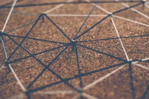 Background. Abstract concept (idea) of network, social media, internet Stock Photos