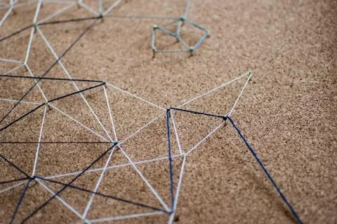 Background. Abstract concept (idea) of network, social media, internet Stock Photos