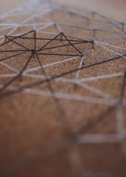 Background. Abstract concept (idea) of network, social media, internet Stock Photos