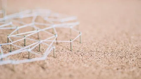 Background. Abstract concept (idea) of network, social media, internet Stock Photos