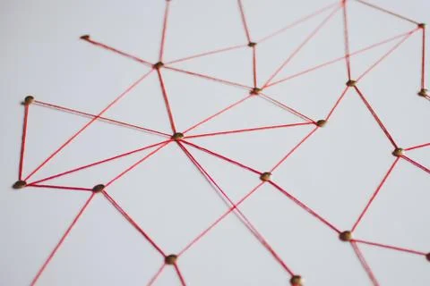 Background. Abstract concept (idea) of network, social media, internet  Foto stock