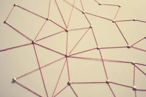 Background. Abstract concept (idea) of network, social media, internet  Stock Photos