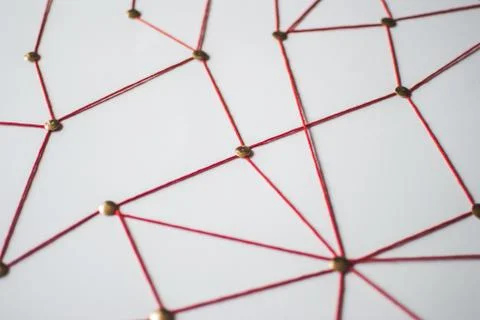 Background. Abstract concept (idea) of network, social media, internet Stock Photos