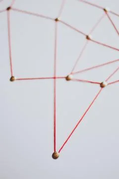 Background. Abstract concept (idea) of network, social media, internet Foto stock