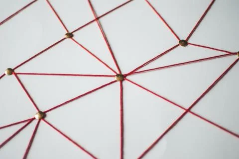 Background. Abstract concept (idea) of network, social media, internet Foto stock