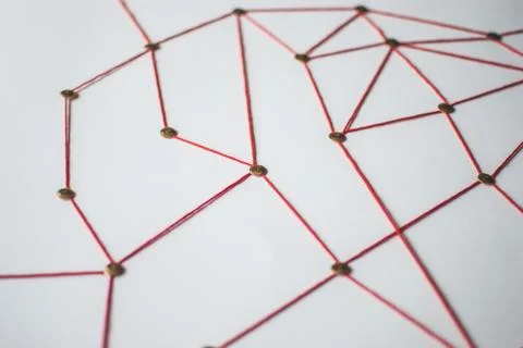 Background. Abstract concept (idea) of network, social media, internet Stock-Fotos