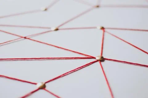 Background. Abstract concept (idea) of network, social media, internet Foto stock