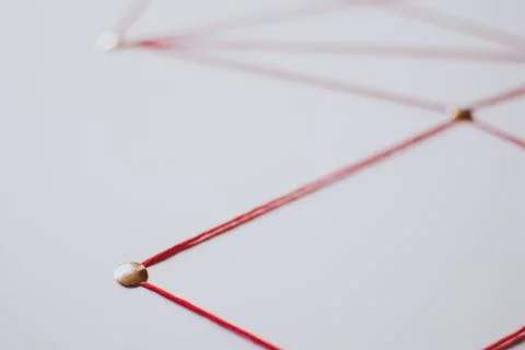 Background. Abstract concept (idea) of network, social media, internet Stock Photos