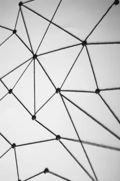 Background. Abstract concept (idea) of network, social media, internet Foto stock