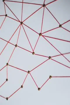 Background. Abstract concept (idea) of network, social media, internet Foto stock