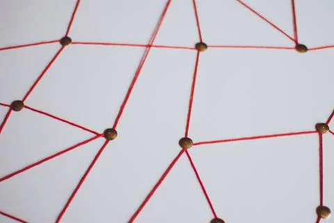 Background. Abstract concept (idea) of network, social media, internet, team Stock Photos