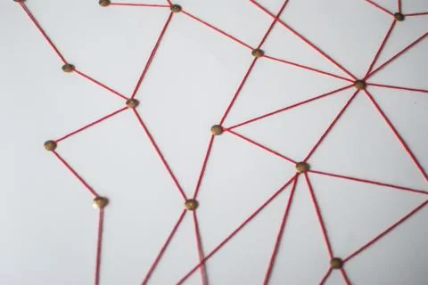 Background. Abstract concept (idea) of network, social media, internet, team Foto stock