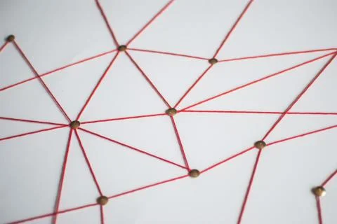 Background. Abstract concept (idea) of network, social media, internet, team Foto stock
