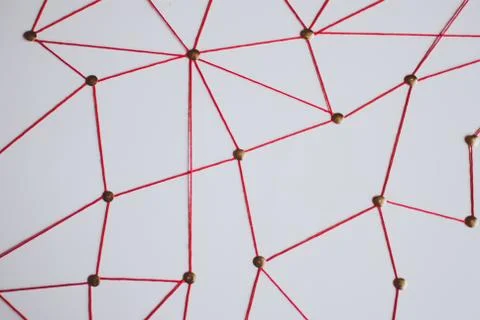 Background. Abstract concept (idea) of network, social media, internet, team Stock Photos