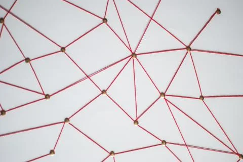 Background. Abstract concept (idea) of network, social media, internet, team Stock Photos