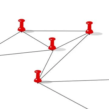 Background. Abstract concept of network, social media, internet, teamwork, commu Stock Illustration