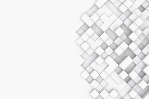 Background with abstract cubes. 3d illustration Stock Illustration