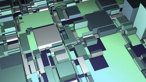 Background of abstract cubic shapes. Motion. Technological background of pixels Illustrazione stock