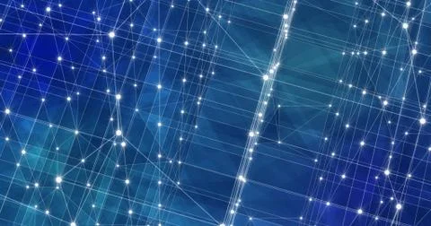 Background Abstract Dynamic Plexus Futuristic Technology. 3d render Stock Illustration
