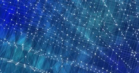 Background Abstract Dynamic Plexus Futuristic Technology. 3d render Stock Illustration
