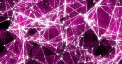 Background Abstract Dynamic Plexus Futuristic Technology. 3d render Stock Illustration