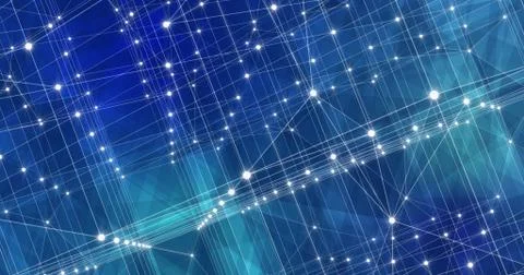 Background Abstract Dynamic Plexus Futuristic Technology. 3d render Stock Illustration