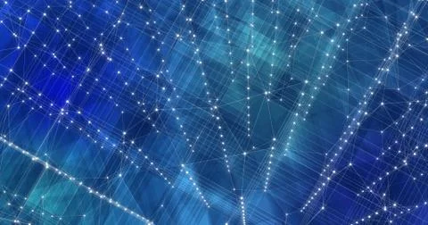 Background Abstract Dynamic Plexus Futuristic Technology. 3d render Stock Illustration