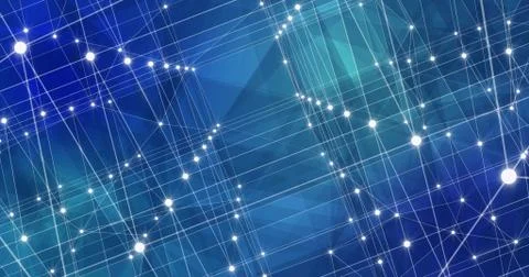 Background Abstract Dynamic Plexus Futuristic Technology. 3d render Stock Illustration