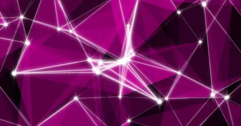 Background Abstract Dynamic Plexus Futuristic Technology. 3d render 스톡 일러스트
