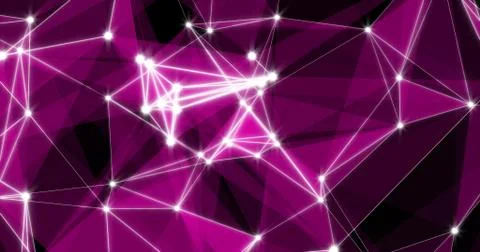 Background Abstract Dynamic Plexus Futuristic Technology. 3d render 스톡 일러스트