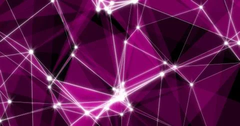 Background Abstract Dynamic Plexus Futuristic Technology. 3d render Stock Illustration