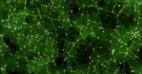 Background Abstract Dynamic Plexus Futuristic Technology. 3d render Stock Illustration