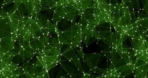 Background Abstract Dynamic Plexus Futuristic Technology. 3d render Stock Illustration