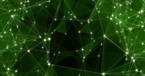 Background Abstract Dynamic Plexus Futuristic Technology. 3d render Stock Illustration