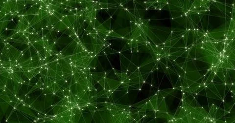 Background Abstract Dynamic Plexus Futuristic Technology. 3d render Stock Illustration