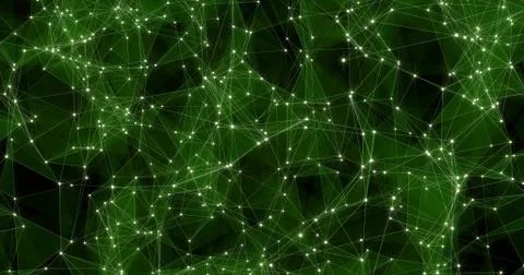 Background Abstract Dynamic Plexus Futuristic Technology. 3d render Stock Illustration