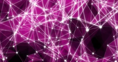 Background Abstract Dynamic Plexus Futuristic Technology. 3d render 스톡 일러스트