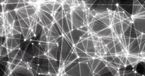 Background Abstract Dynamic Plexus Futuristic Technology. 3d render 스톡 일러스트