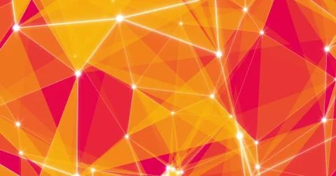 Background Abstract Dynamic Plexus Futuristic Technology. 3d render Stock Illustration