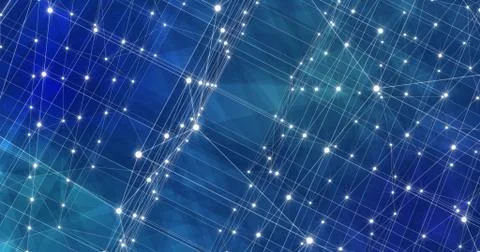 Background Abstract Dynamic Plexus Futuristic Technology. 3d render Stock Illustration