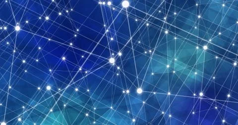 Background Abstract Dynamic Plexus Futuristic Technology. 3d render Stock Illustration