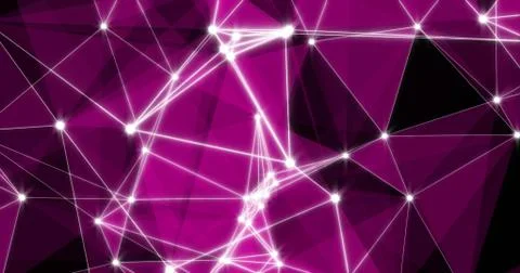 Background Abstract Dynamic Plexus Futuristic Technology. 3d render 스톡 일러스트