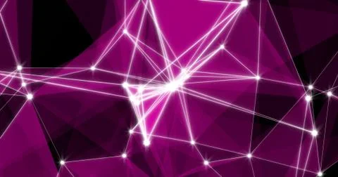 Background Abstract Dynamic Plexus Futuristic Technology. 3d render 스톡 일러스트