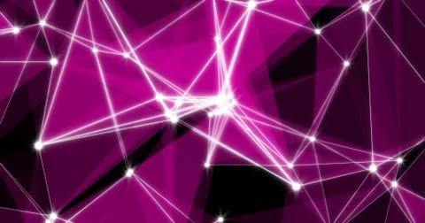 Background Abstract Dynamic Plexus Futuristic Technology. 3d render 스톡 일러스트