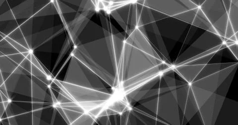 Background Abstract Dynamic Plexus Futuristic Technology. 3d render 스톡 일러스트