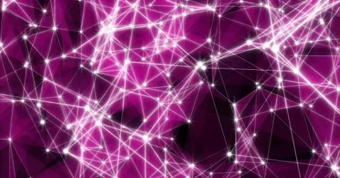 Background Abstract Dynamic Plexus Futuristic Technology. 3d render Stock Illustration